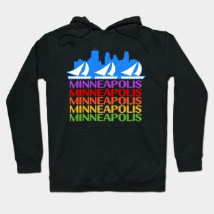 Minneapolis Rainbow Skyline Hoodie